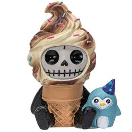 Furrybones Softo Skeleton in Ice Cream Cone Costume