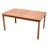 Rectangle 59 x 31.5-inch Solid Wood Patio Dining Table with Center Umbrella Hole