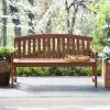 Outdoor Weather Resistant Wood 5-Ft Garden Bench in Natural