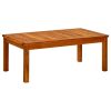 Patio Coffee Table 35.4"x19.6"x14.1" Solid Acacia Wood