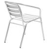 Stackable Patio Chairs 2 pcs Aluminum