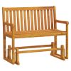 Patio Swing Bench 43.3" Solid Acacia Wood