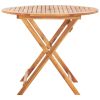 Folding Patio Table 35.4"x29.5" Solid Acacia Wood
