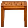 Patio Coffee Table 17.7"x17.7"x14.1" Solid Acacia Wood
