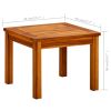 Patio Coffee Table 17.7"x17.7"x14.1" Solid Acacia Wood