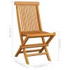Patio Chairs with Bright Green Cushions 6 pcs Solid Teak Wood