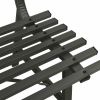 Patio Bench 43.3" Steel Black