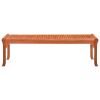 3-Seater Patio Bench 59.1" Solid Eucalyptus Wood