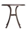 Bistro Table, Square Cast Aluminum Round Outdoor Patio Dining Table 28" Dia x 28.6" Height