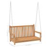 Swing Bench Solid Teak Wood 44.9"x23.6"x25.2"