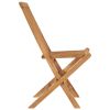Folding Patio Chairs 4 pcs Solid Teak Wood
