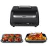 Indoor Grill 8-in-1 with Air Fryer Roast Bake Dehydrate Broil, with Extra Large Capacity