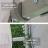 Outdoor Patio 3seater Metal Swing Chair Swing bed with Cushion and Adjustable Canopy Champagne Color