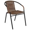 Rattan Indoor-Outdoor Restaurant Stack Chair