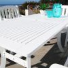 Bradley Rectangular and Curved Leg Table & Arm ChairOutdoor Wood Dining Set 8