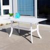 Bradley Rectangular and Curved Leg Table & Arm ChairOutdoor Wood Dining Set 9