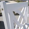 Bradley Eco-friendly Outdoor White Hardwood Garden Arm Chair
