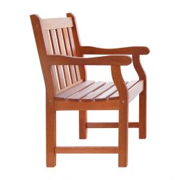 Outdoor  Eucalyptus Wood Arm Chair