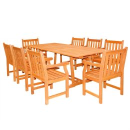 Rectangular Extension Table & Wood Arm ChairOutdoor Dining Set 20
