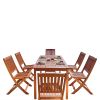 Balthazar Rectangular Table & Folding Chair Outdoor Dining Set