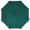 9 Foot Outdoor Patio Umbrella with Push Button Tilt and Crank Dark Green