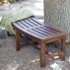 Curved Outdoor Backless Garden Bench for Around Fire Pit or Tree