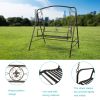 Metal Porch Swing, Heavy Duty Steel Patio Porch Swing Chair for Outdoors, Weather Resistant Swing Chair Bench