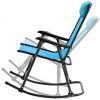 Outdoor Patio Headrest Folding Zero Gravity Rocking Chair
