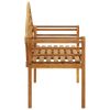 Garden Queen Bench with Cushion 53.1" Solid Acacia Wood