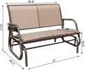 2 Person Swing Glider Chair Patio Swing Bench Rocking Seat for Outdoor Patio,Backyard,Deck Swimming Pool